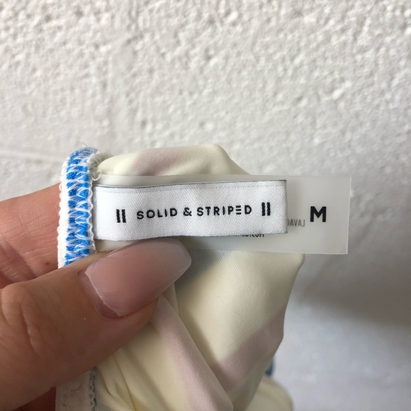 Solid and Striped Nina one piece swimsuit sz: M - Picture 5 of 9